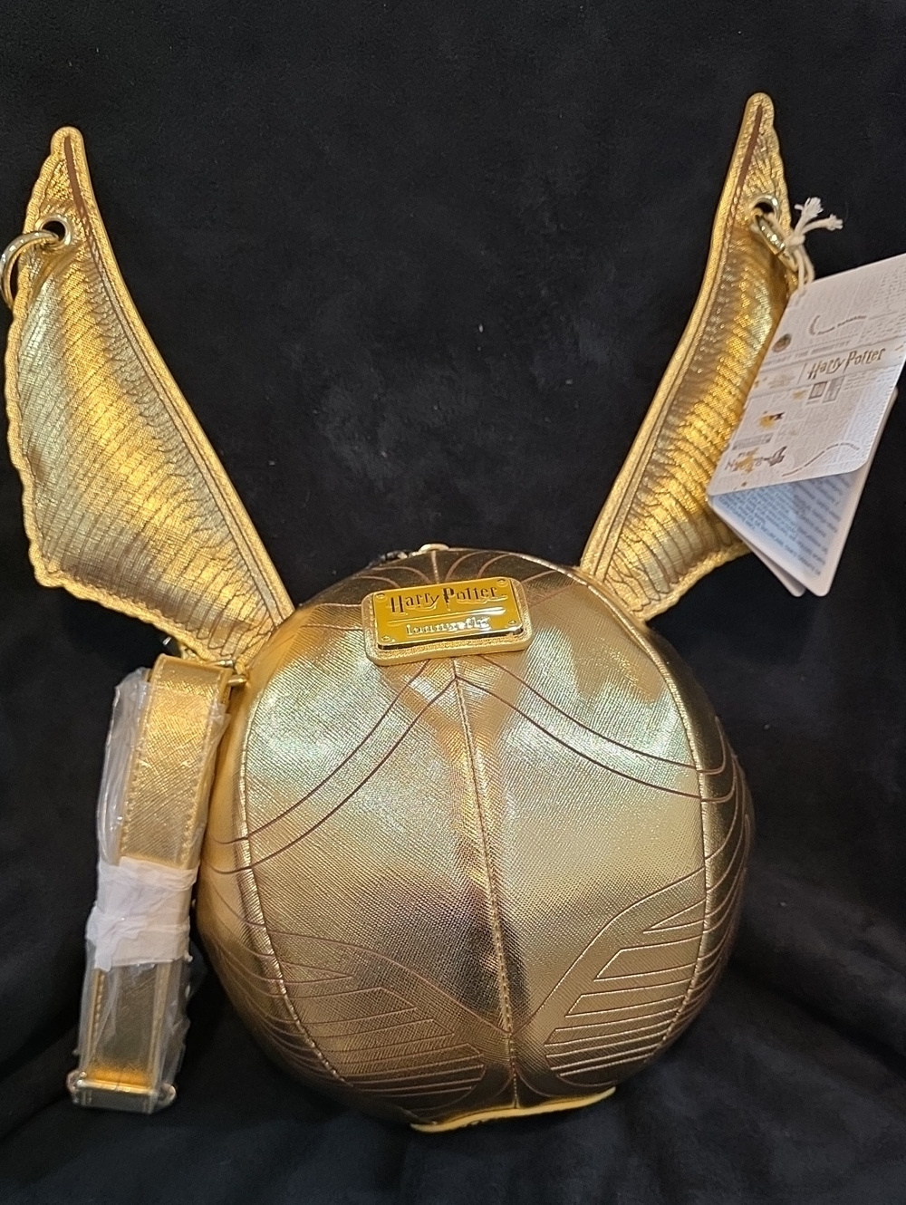 Loungefly Harry Potter Golden Snitch Crossbody Bag - Metallic Gold